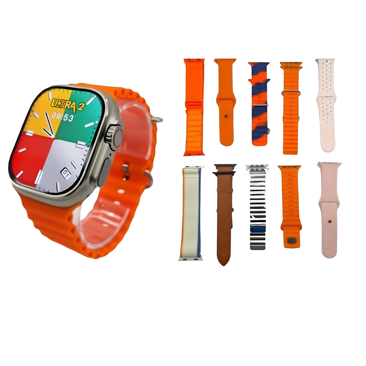 [2 REGALOS INCLUSOS] Smartwatch 9 ULTRA 2™ + REGALOS (AirPods UHD + 7 Pulseras)