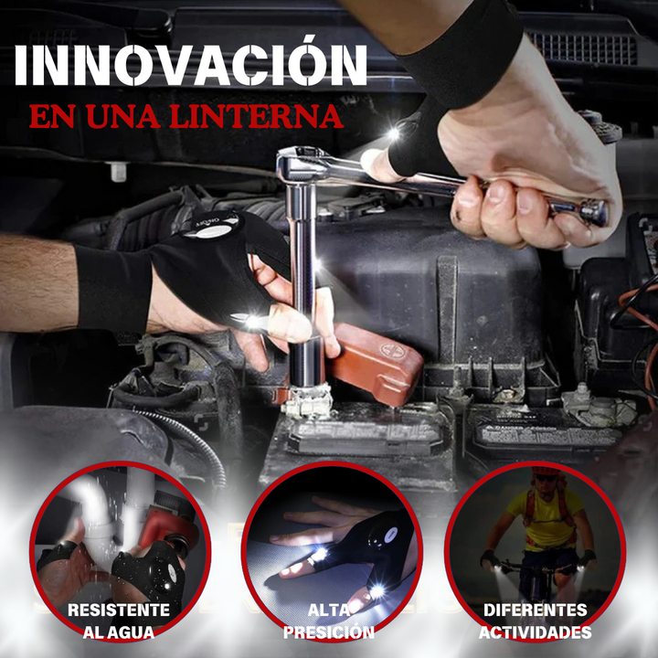 ANTICIPO DE BLACK FRIDAY | Par Guantes Linterna LED PRO® Recargables