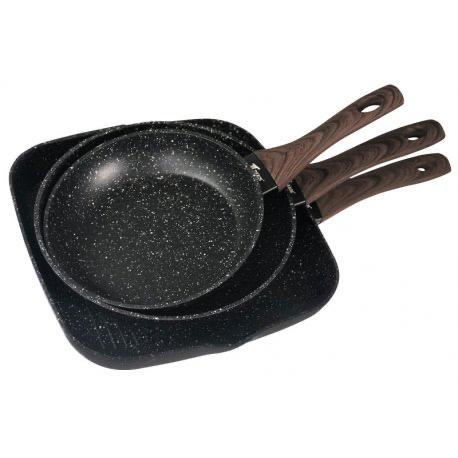 SET DE 3 SARTENES DE PIEDRA THULOS