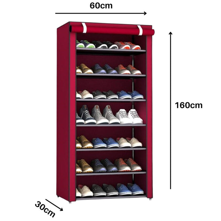 ZAPATERO CON CUBIERTA DE TELA 9 NIVELES